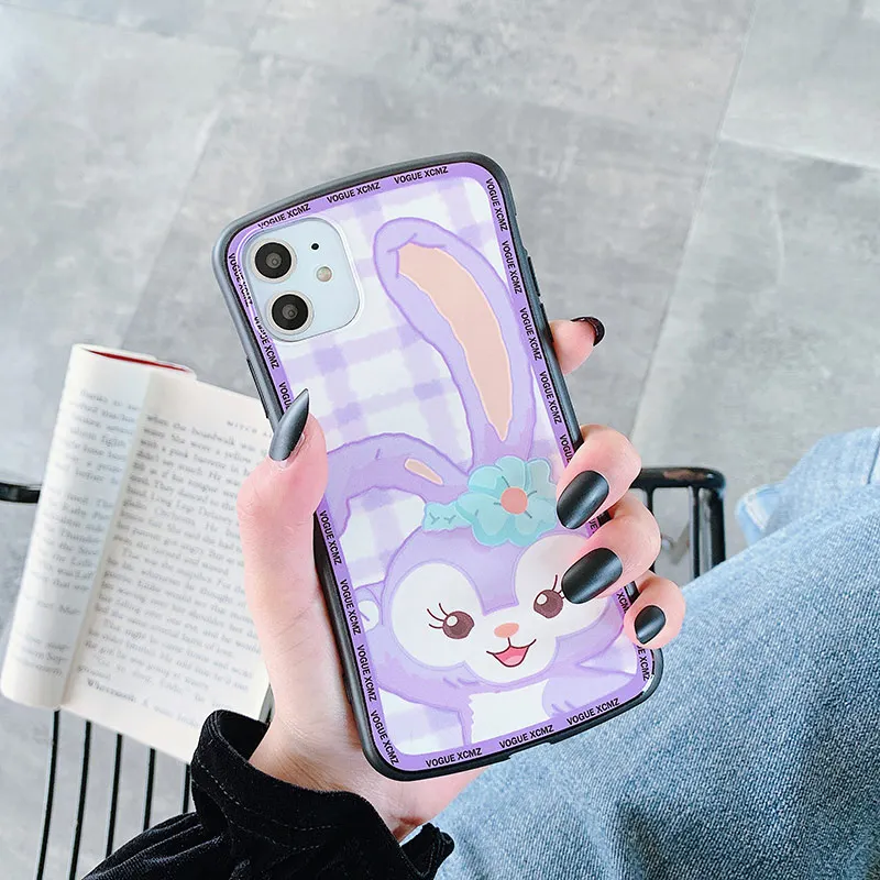 Чехлы для телефонов с милым мультяшным кроликом для iPhone 11Pro Max 6 6s 7 8 Plus X Xs Max Xr 11 Ультратонкий Мягкий чехол Fundas - Цвет: 1