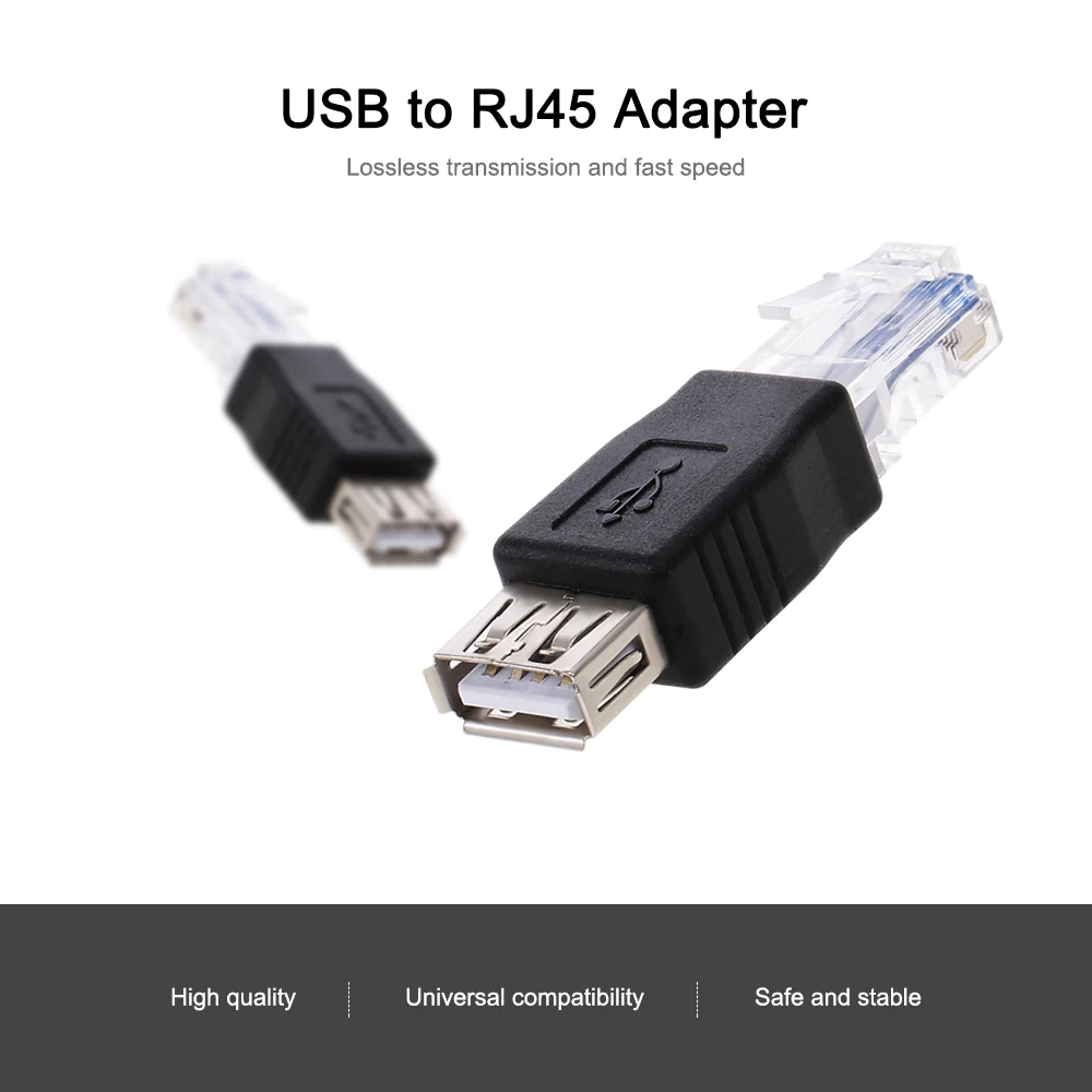 Портативный адаптер USB к RJ45 переходник с гнездом USB2.0 на Ethernet наружной вилкой