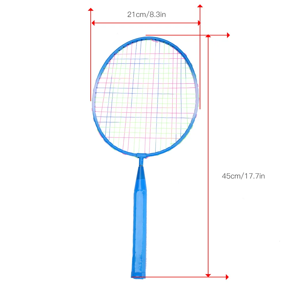 Профессиональный комплект ракеток для бадминтона, 2 шт., семейная двойная ракетка для бадминтона, титановый сплав, легкая игра в бадминтон