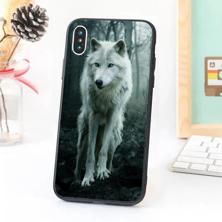 

Bernandez 5 5S SE 6 6S phone case cover for iPhone 7 8 plus X Xs Max XR Wolf Animal