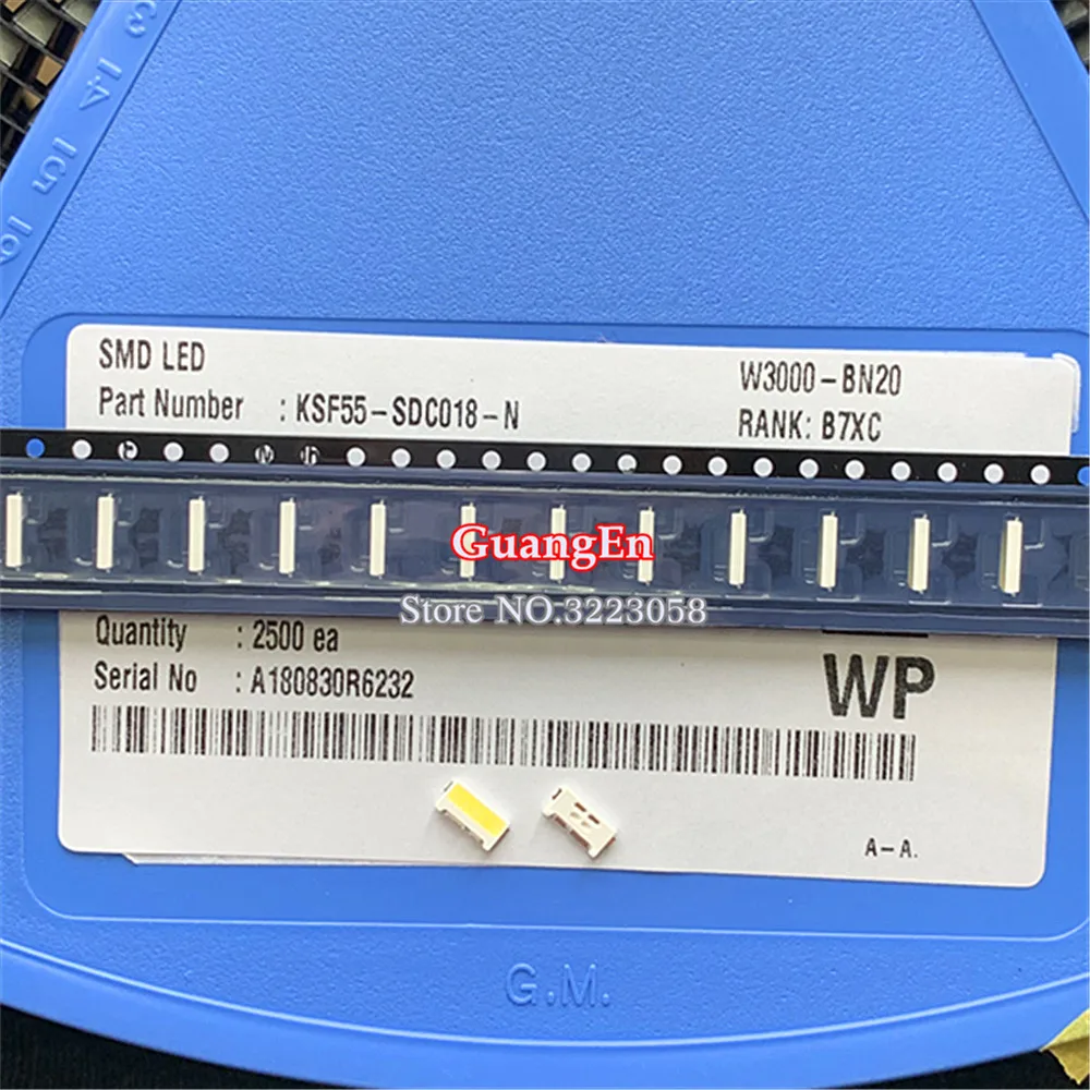 200 шт. оригинальная светодиодная подсветка AOT Edge LED Series TS732A 0 7 Вт 3 в 7032 холодный