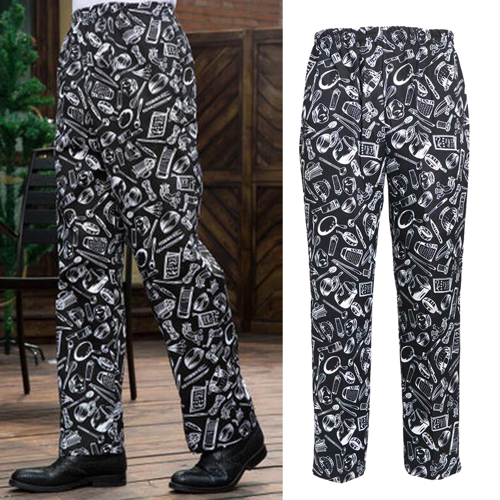 Funny Baggy Chef Pants Kitchen Uniform Apparel for Women Men