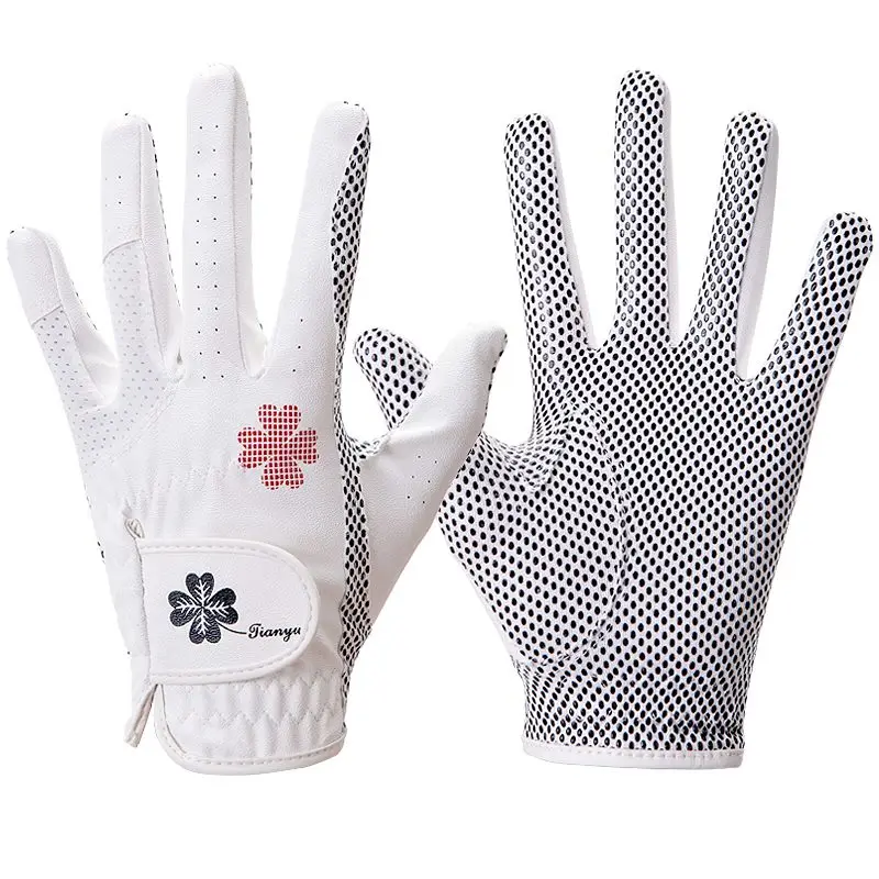 Womens Horse Riding Gloves Silicone Breathable Non Slip Gloves Female Driving Cycling Racing Horse Rider Equipment