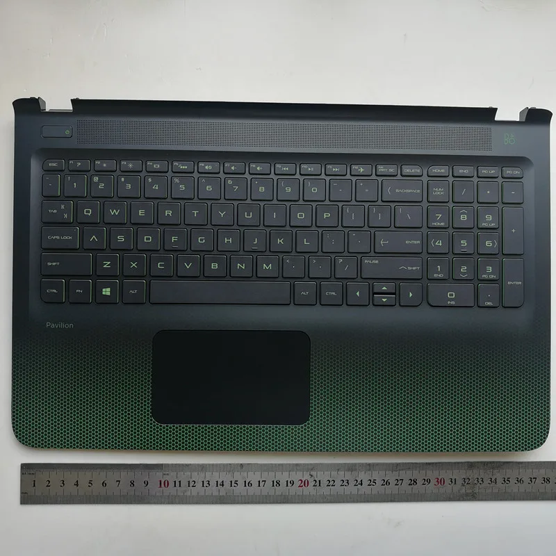

US new laptop keyboard with touchpad palmrest for HP 15-AK TPN-Q159 15-AK002TX 832805-001