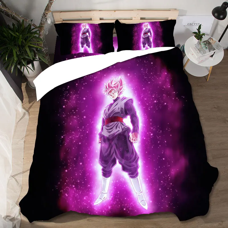 Dragon Ball Постельный набор домашнего текстиля пододеяльник Ropa De Cama Свадебный Sabanas Комплект постельного белья королевского размера Lencol Cama Casal постельное белье