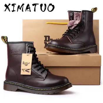 

39-46 men boots brand 2020 fashion comfortable boots leather
