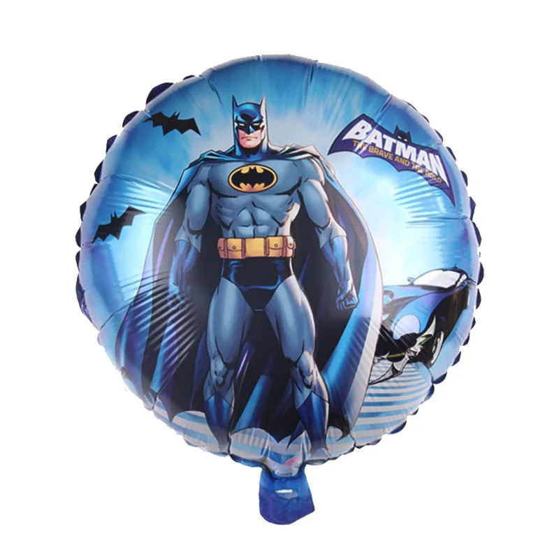 10 шт./лот) Новые стильные фольгированные шары Бэтмен 18 дюймов круглые для Мстителей вечерние шары Бэтмен игрушки - Цвет: 10pcs batman