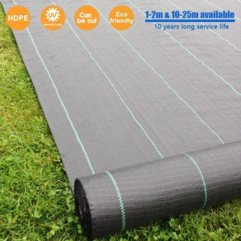 

1/ 2/10/25m Landscape Fabric Heavy Duty Weed Barrier Landscape Fabric Weed Blocker Garden Fabric Weed Fabric Patio Ground