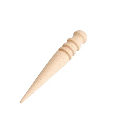 Round wood stick 1 шт., 15*2,5 см, ручная работа, мульти-размер, полировка, кожа, ремесло, края, слайкер, круглое дерево, сделай сам, кожевенное ремесло, инструмент 2020NEW - Цвет: Round wood stick