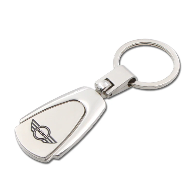 

Alloy Car Keychain Keyring Keychain Logo for Mini Coopers CABRIO WORKS S Front Head Back Cover Head Box Badge Car accessories