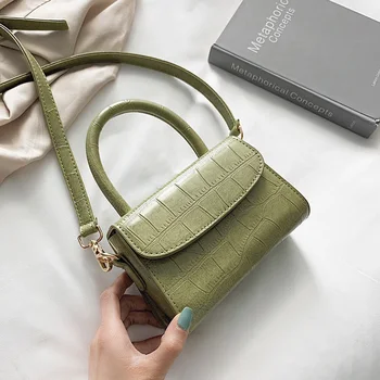

Crocodile Pattern Crossbody Bags For Women 2020 Small Chain Handbag Small Bag PU Leather Hand Bag Ladies Designer