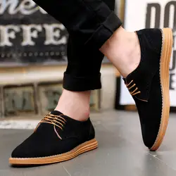 2019 модная мужская повседневная обувь мужские однотонные оксфорды на шнуровке кожаные туфли на плоской подошве Мужская классическая