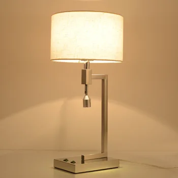 

NEW Modern minimalist wall and table light steel lamp LED living room bedroom hotel rooms lights Simple fashion fabric FG522