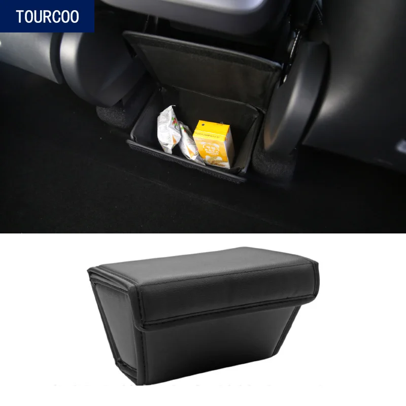 For Tesla Model Y Rear Seat Storage Box Car Modification Rear Central Organizer Box