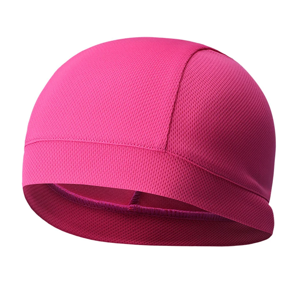 Качественный мотоциклетный шлем внутри колпачок синяя крышка головы дышащая быстросохнущая шапка жокейская шапочка под шлем крышка - Цвет: pink