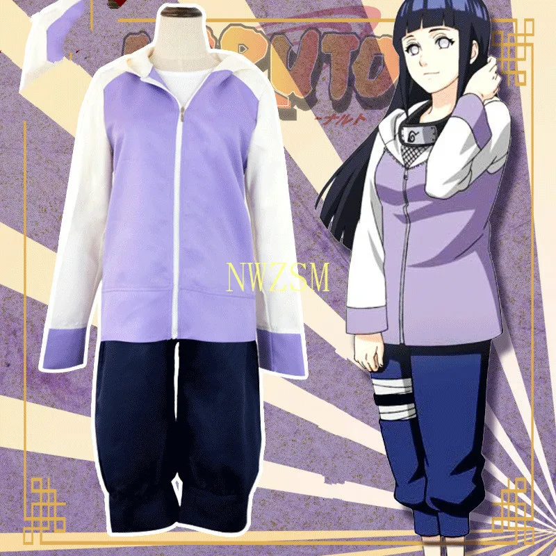 Женский костюм для косплея из двух предметов с аниме Akatsuki Shippuuden Hinata Hyuga 2nd Generation |
