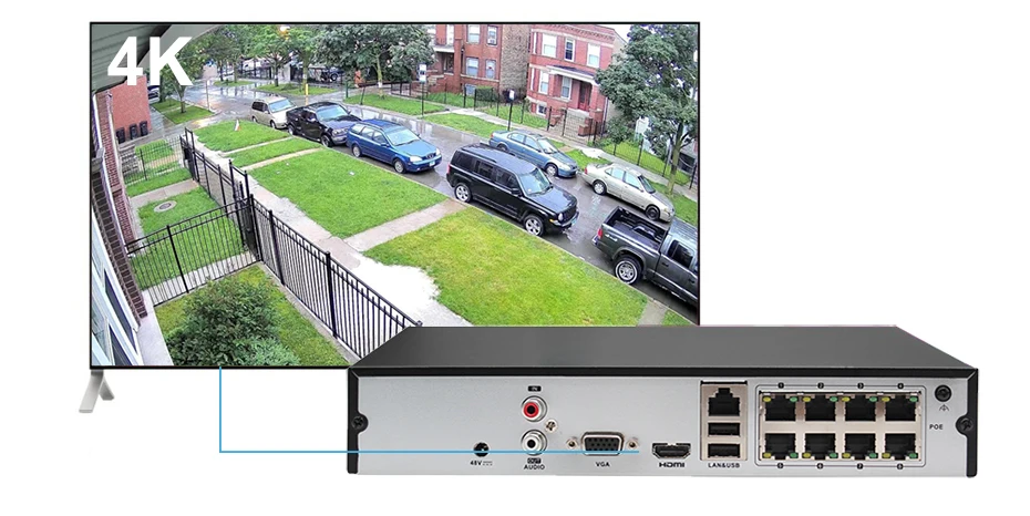 Anpviz 8CH 4K NVR 8MP цилиндрическая PoE Комплект ip-камеры для дома/улицы системы безопасности CCTV комплекты видеонаблюдения NVR