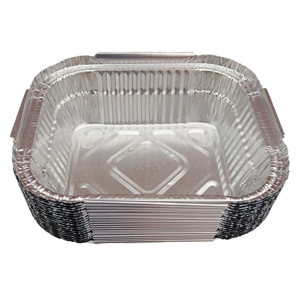 5/10/20xAluminum Foil BBQ Grease Pans Weber Drip Pans Disposable BBQ Grease Pan
