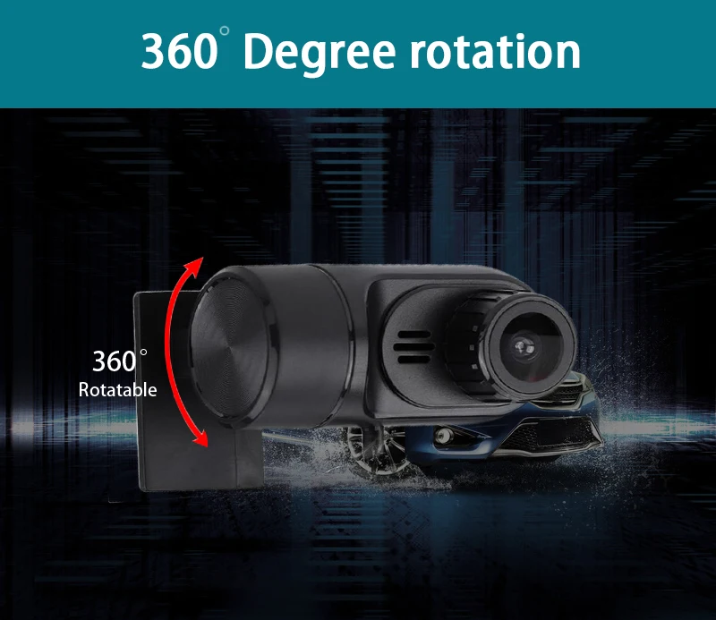 Мини-приборная панель скрытый тип установка Автомобильный видеорегистратор 360 градусов вращающийся ADAS LDWS Автоматический цифровой видеорегистратор для Android Мультиплеер
