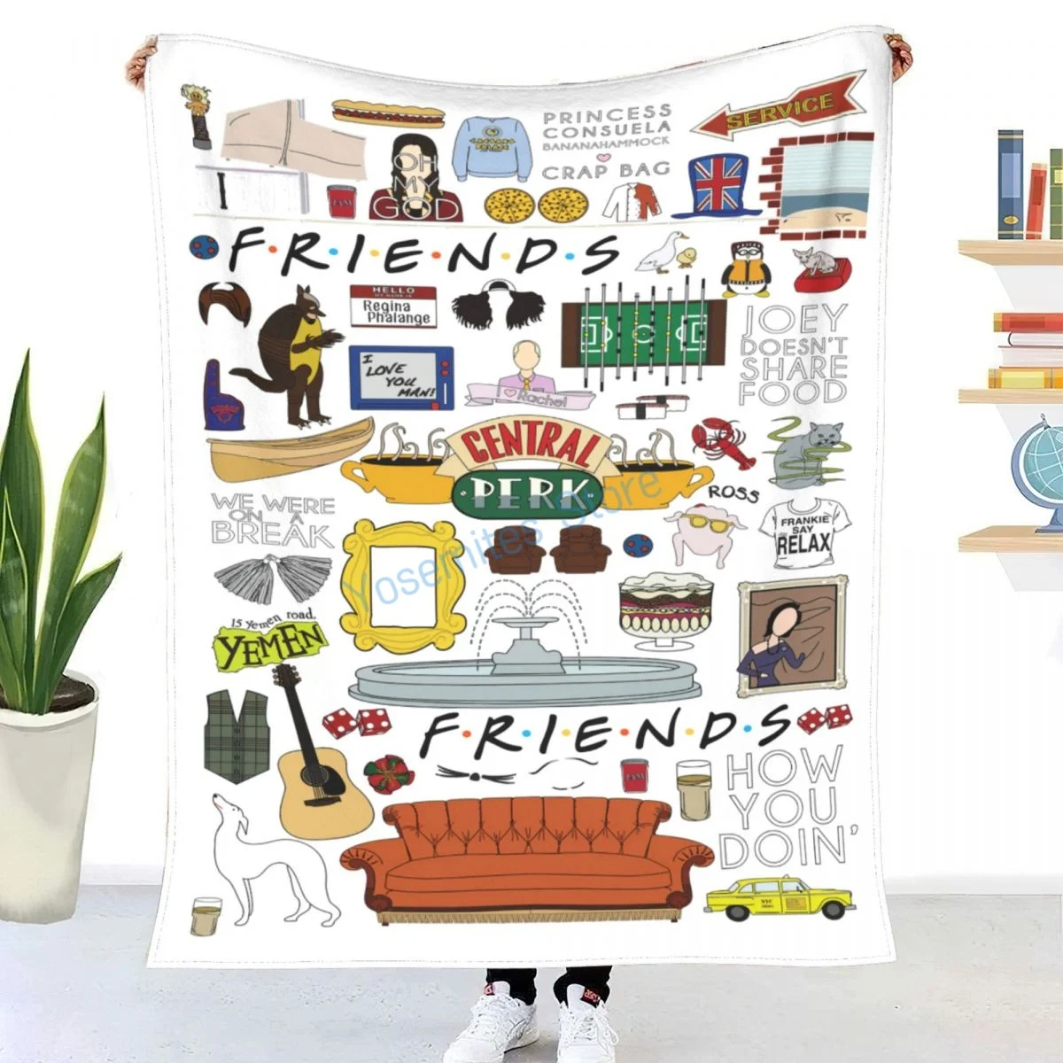 Friends Kee American Tv Series Printed Blanket Bed And Sofa Blanket