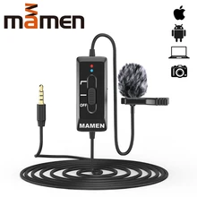 Микрофон MAMEN петличный конденсаторный микрофон 8 м с зажимом 3 5