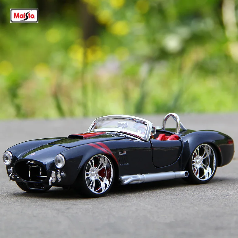 Maisto 1:24 1965 Shelby Cobra 427 модель автомобиля Моделирование Украшение коллекция