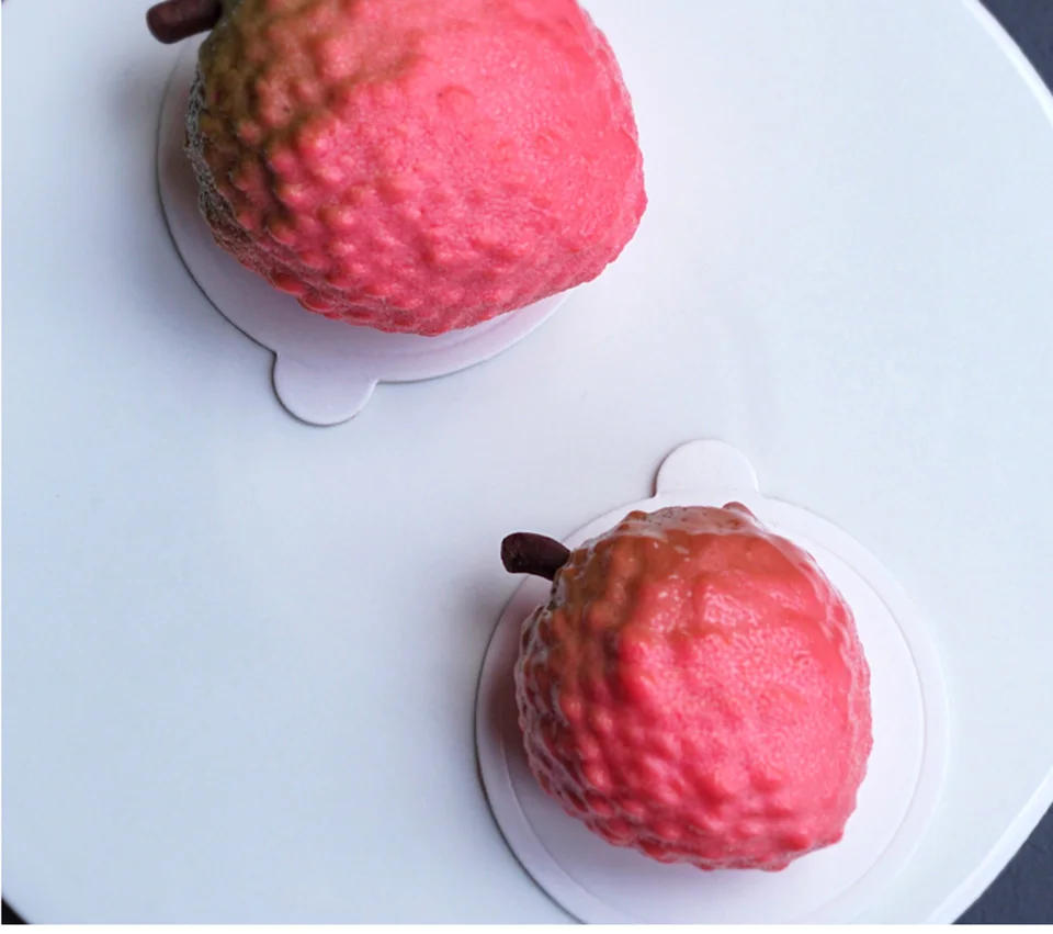 Litchi, мусс, силиконовая форма для шоколада, фруктов, помадки, формы для пирожных сделай сам, украшение для выпечки, формы для выпечки, инструменты для льда, форма