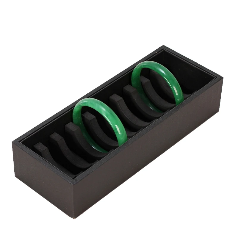 

10 Slot Jewelry Display Box Bracelet Holder Organizer Anklet Storage Case Bangle Showcase Black
