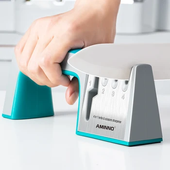 

AMINNO Knife Sharpener Professional Sharpening Stone Tungsten Diamond Kitchen Grinder Whetstone