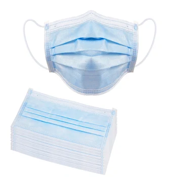 

Safrty Mask, Face Mask Diposable 3 Layer Face Masks Anti Dust Breathable Disposable Earloop Mouth