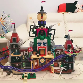 

3616 PCS The Joker Manor building blocks supermen with figures city streetview Joker Park model bricks toys for kids gifts