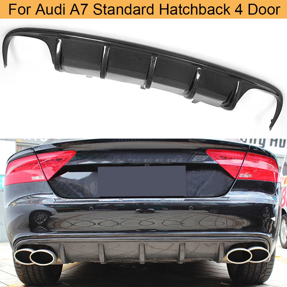 Carbon Fiber Auto Hinten Diffusor Lip Spoiler Fur Audi A7 Standard Fliessheck 4 Tur 12 15 Hinten Stossstange Diffusor Nicht S7 Sline Diffuser Spoiler Rear Lipcar Lip Spoilers Aliexpress