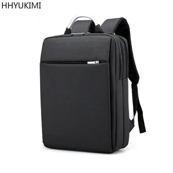 

HHYUKIMI Anti-theft double backpack prevent theft multi - functional laptop bag college school bag business travel shoulder bag