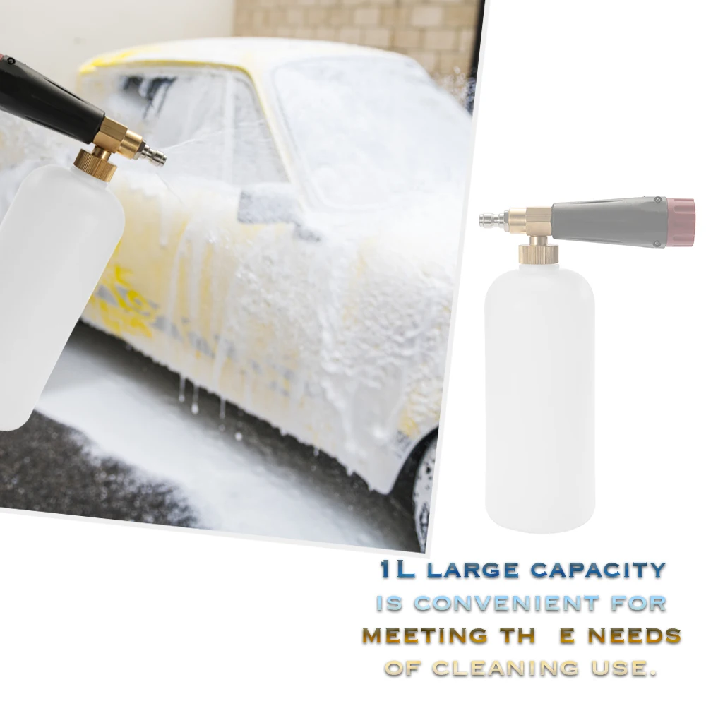 

1L High Pressure Car Wash Snow Foam Lance Soap Foamer Machine Washer With Nozzle Sprayer Car Auto Cleaning Tool