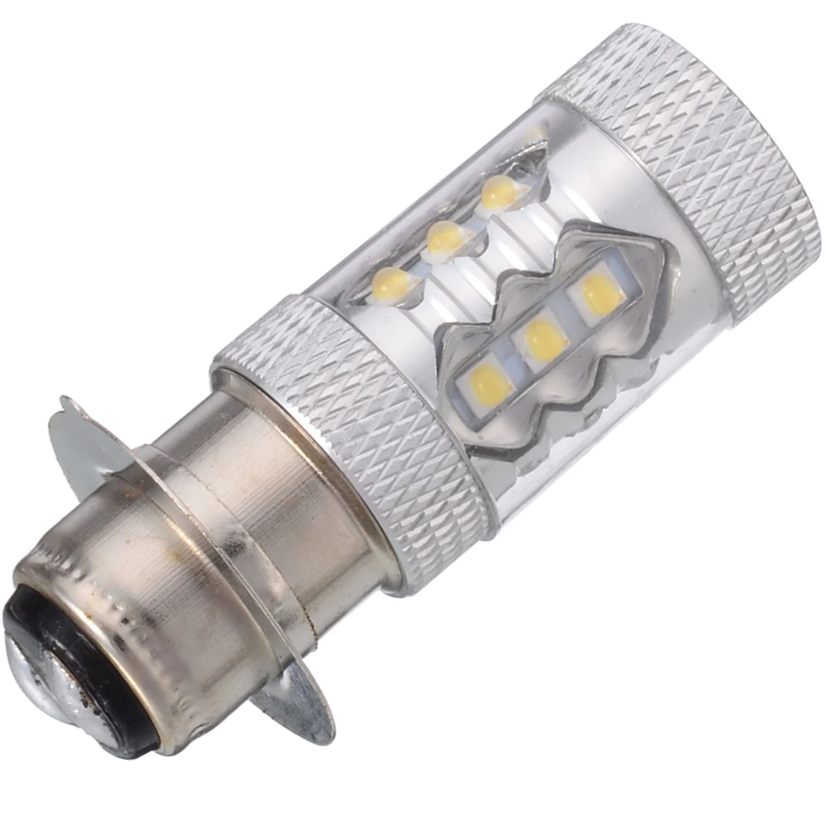 1pcs P15D H6M Motorcycle Headlight DRL Moto 20SMD LED Bulbs Lights 6500K-8500K Motobike Scooter Lamps