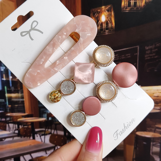 Starfish Hair Clip For Women 2022 Korean Acrylic Hairpins Geometric Crystal Hair Barrettes Girl Hair Accessories Hairgrip