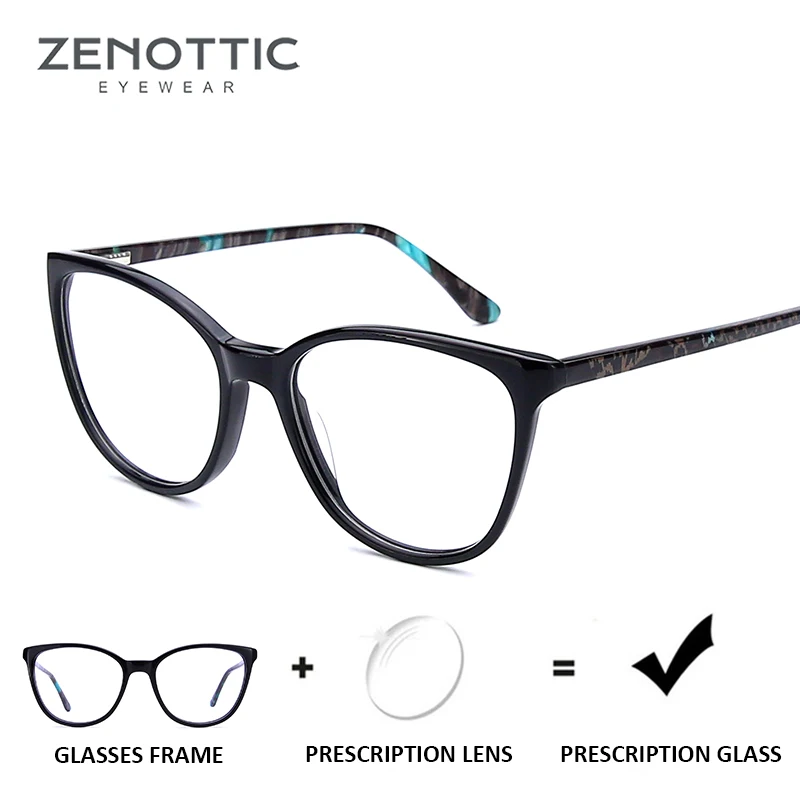 Очки ZENOTTIC женские для близорукости рецептурные оптические прозрачные очки с