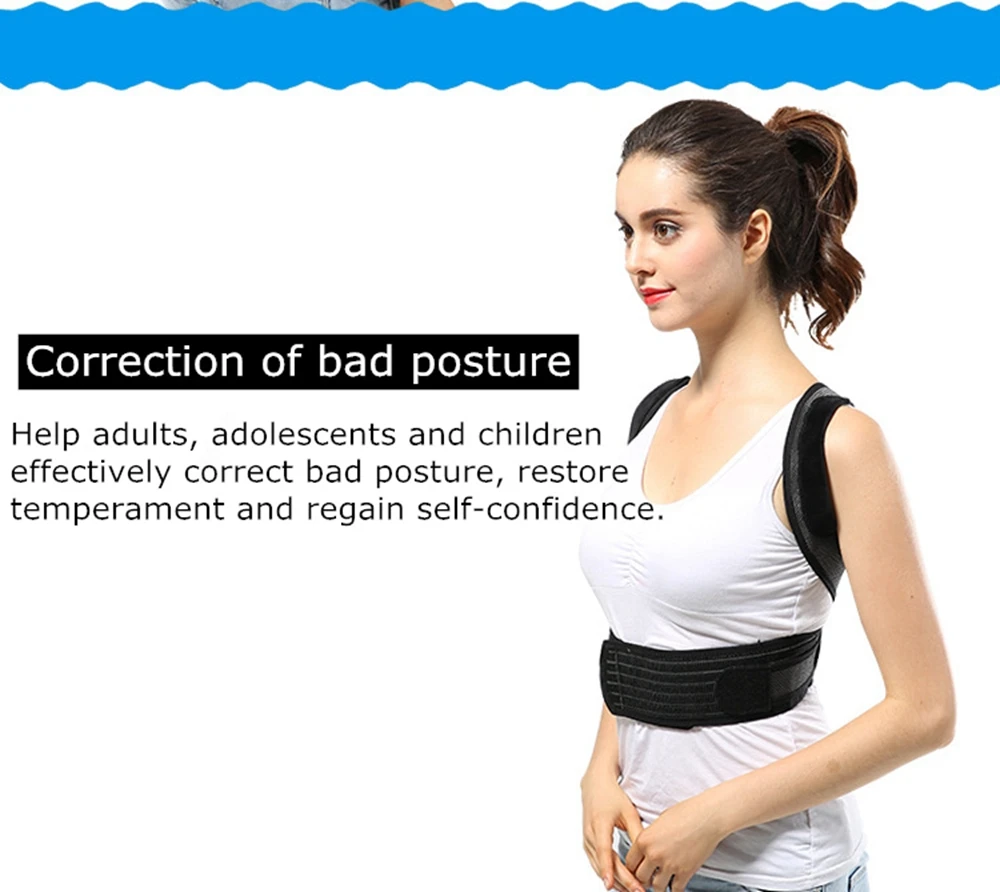 Tlinna плечевой пояс для поддержки спины Регулируемый Корректор осанки поясничная поддержка прямой корректор для детей и взрослых