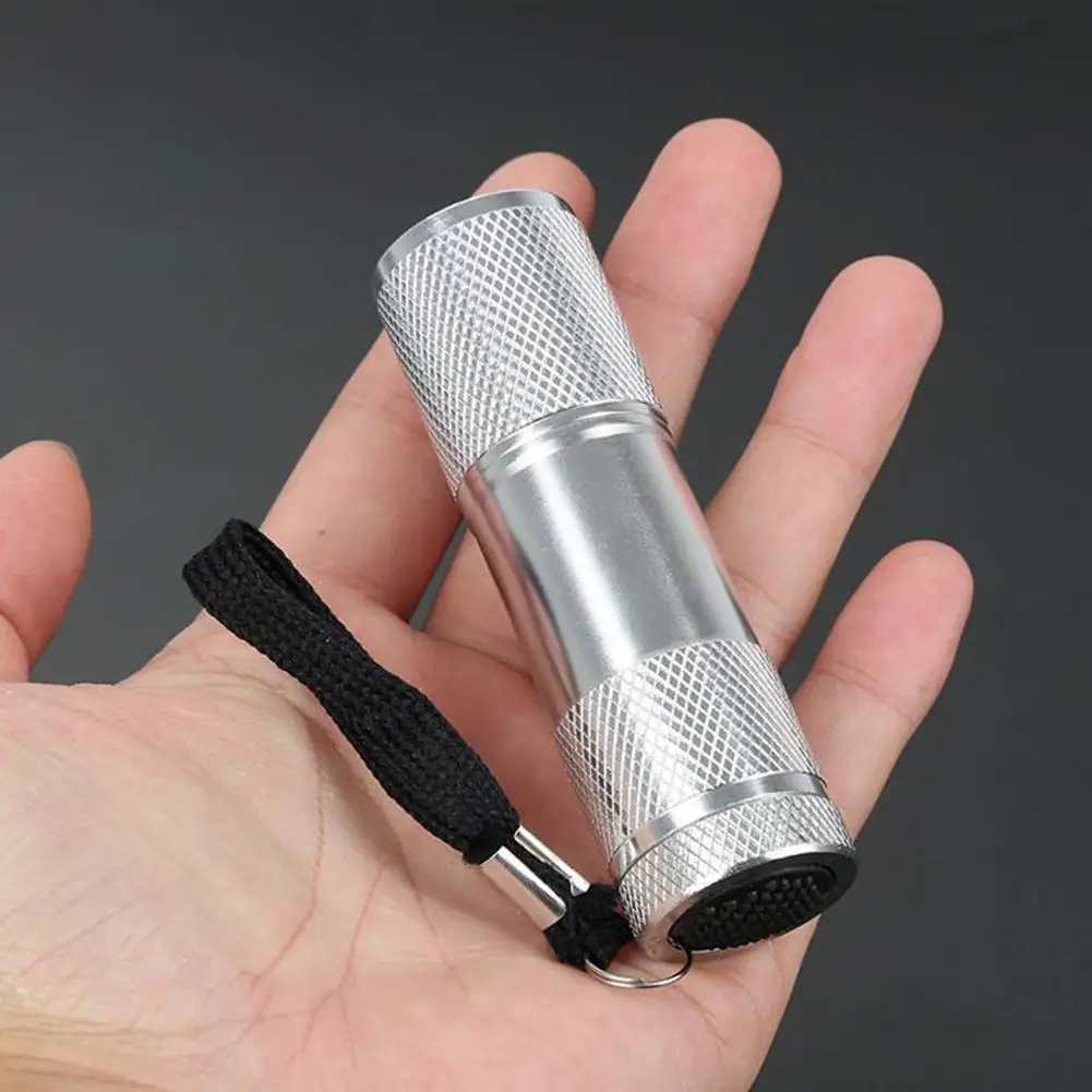 

Portable Flashlight Mini Strong Light Lamp 9 Led Flashlight For Fly Tying Buzzer Bug Nymph Uv Glue Curing Fishing Flies Making