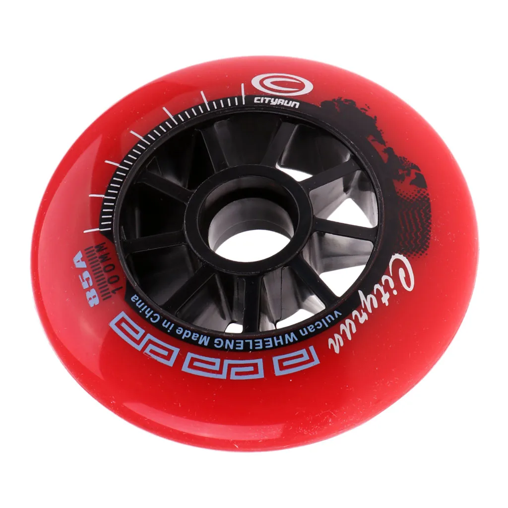 1 pcs Inline Roller Skate Wheel Replacement Skating Accessory Durable High Elastic Wear-resistant Sports Equipment 90/100/110mm