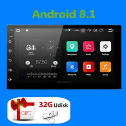 2Din мультимедиа для Android плеер gps навигация 2 din HD автомобильное радио Wi-Fi USB FM 2 Din 7 "автомобильное аудио-радио стерео монитор резервного
