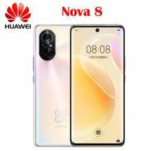 New Huawei Original Official Nova 8 5G Smartphone Kirin985 Octa Core 6.57inch OLED 90Hz 64MP Camera NFC 3800Mah 65W Fast Charge