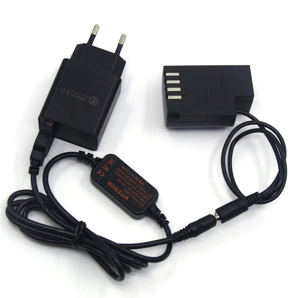 DMW BLF19 BLF19PP BLF19E пустышка батарея DCC12 DC муфта + внешний аккумулятор USB кабель быстрая