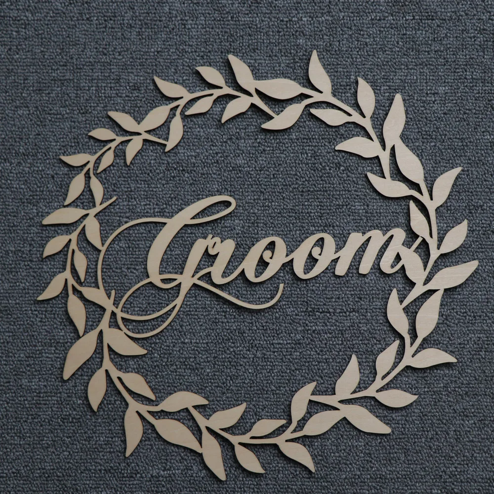 Wood Chair Banner Chairs Sign DIY Wedding Decoration for Engagement Wedding Party Supplies Bride&GroomMr&MrsBetter&Together (21)