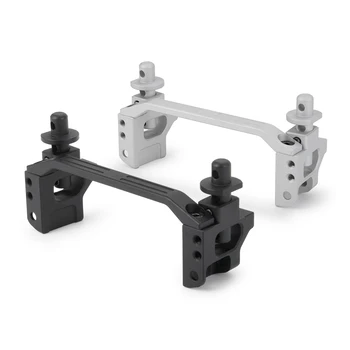 

1/10 RC TRX4 Front Bumper Mount Servo Relocation Mount for Traxxas Rc Model GRC Black/Silver