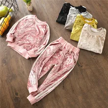 2 шт./компл., комплекты одежды для маленьких мальчиков и девочек, флисовый спортивный костюм для девочек, повседневная одежда для бега, комплекты детской одежды