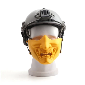 

Halloween Mask Scary Smiling Ghost Adjustable Headwear Protection Outdoor Halloween Party Cosplay Costumes Decor Accessories