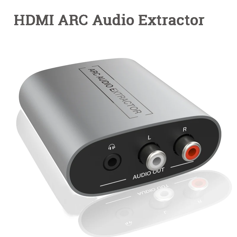 Estrattore Audio Compatibile Con Hdmi L/R 3.5 Jack 4K 60Hz Lpcm Digital To Analog Earc Arc Splitter Decodificatore Audio Compatibile Con Hdmi
