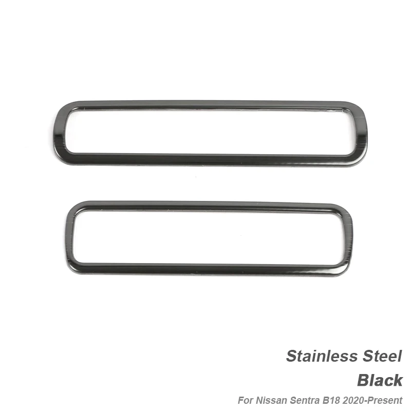 Stainlesssteel Black ABS автомобильный Стайлинг, переключатель фар автомобиля, блестки, украшение интерьера, блестки для Nissan Sentra B18-настоящее время, автомобильные аксессуары - Название цвета: Stainlesssteel Black