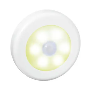 

6 Pir Infrared Led Motion Sensor 6 Led Night Light Wireless Detector Wall Light Auto Lamp On Off Battery Cabinet